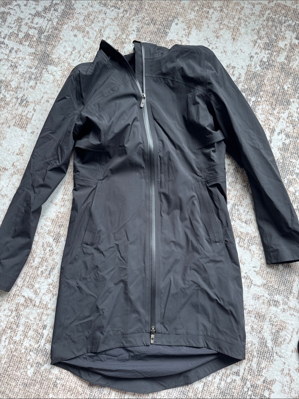 Lululemon Women’s Black Long Rain Jacket